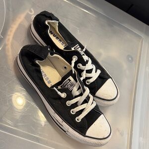 Converse Black and White Low-Top Sneakers